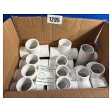 New (11) PVC Tee, 1 1/2x1 1/2 X1 1/4', Slip-On,