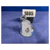 Spun Glass Angel Figurine 2.25x2.5'H Needs Reglued