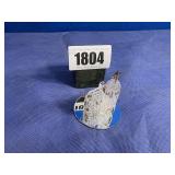 Spun Glass Church & Tower Figurine-2.5x2.5'H