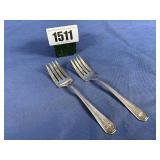 2 Wm. Rogers Salad Forks