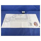 Vintage Table Cloth 50x50', Cotton Rayon,...