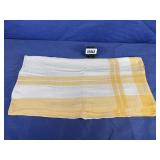 Vintage Table Cloth, White & Yellow 48x48, 1...