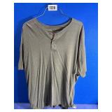 Men's 2XL Hanes Green Short Sleeve Polo Shirt