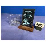Grandmother Mirrored Plaque w/Stand,5x6'T &...