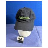 Men's Black Hat w/Green Festool Lettering
