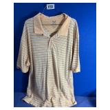 Men's 3XL Peach, Gray & White Stripe Short...