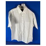 Men's 15 1/2 Off White w/Soft Blue Stripe Short...