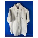 Men's 15 1/2 Blue & Green Short Sleeve Shirt...
