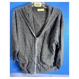 Grand Eyelet Navy Zipped Jacket w/Hood &...