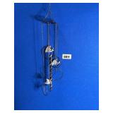 Shark Metal Wind Chime, 24' Tall, Missing 1 Shark