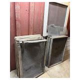 Framed Screens, 5 Good Condition & 5 Need...