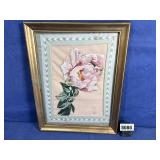 Artwork: Fabric Flower Framed 14'x18'