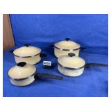 4 Pc West Bend Stainless Steel Cookware w/Lids,...