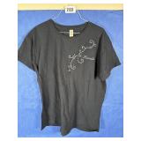 XL Anvil Black T-Shirt w/Hawaii & Sparkly...