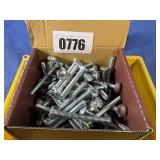 New (100) 1/4'-20x2 1/2 Carriage Bolt Zinc GR5,...