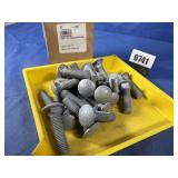 New (25) 5/8x2-1/2' Carriage Bolt HDG