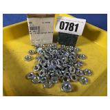 New (100) M8-1.25 Hex Jam Nut Zinc D439