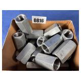 New (20) 1 1/4-7x3 Hex Coupling Nut HDG