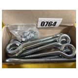 New (10) Turned Eyebolts 3/8-16x5', 6 1/2...