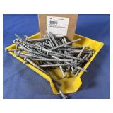 New (100) 1/4x4 1/2 Hex Lag Screw HDG