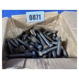 New (100) 1/2x3 Hex Lag Screw Plain