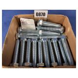 New (20) 3/4-10x4 Hex Tap Bolt GR5 Zinc