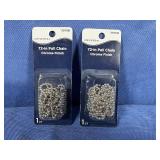 (2) Universal 72' Pull Chain Chrom Finish,...