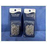 (2) Universal 72' Pull Chain Chrom Finish,...