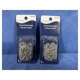 (2) Universal 72' Pull Chain Chrom Finish,...