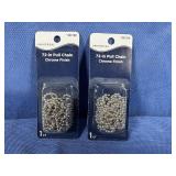 (2) Universal 72' Pull Chain Chrom Finish,...
