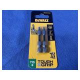 New DeWalt 2' T 15 Power Bits 2 Per Pkg