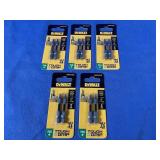 New (5 Sets of 2) DeWalt 2' T 15 Power Bits