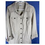Khaki Long Sleeve Shirt w/Snap Front, Waist...