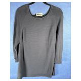 Navy Blue Knit Sweater,32'From Shoulder Length,...