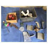 Basket of Misc. Plumbing, Building Hangers and...
