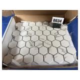 New Daltile Ceramic Hex Shape Tile, Marble...