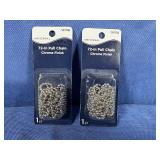 (2) Universal 72' Pull Chain Chrom Finish,...
