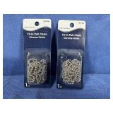 (2) Universal 72' Pull Chain Chrom Finish,...