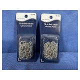 (2) Universal 72' Pull Chain Chrom Finish,...