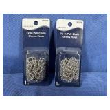 (2) Universal 72' Pull Chain Chrom Finish,...