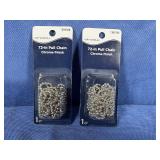 (2) Universal 72' Pull Chain Chrom Finish,...