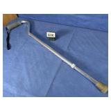 Walking Cane: Medline Chrome, Gray Foam Grip,...