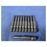 (10) #1x2 One Piece Square Drive Power Bit