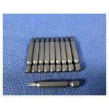 (10) #2x2 One Piece Square Drive Power Bit