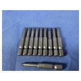 (10) #1x2 One Piece Square Drive Power Bit