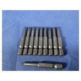 (10) #1x2 One Piece Square Drive Power Bit