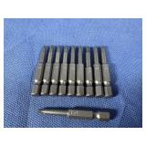 (10) #1x2 One Piece Square Drive Power Bit