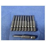 (10) #1x2 One Piece Square Drive Power Bit
