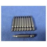 (10) #2x2 One Piece Square Drive Power Bit