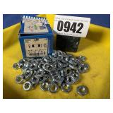 New (100) M8-1.25 Hex Jam Nut Zinc D439